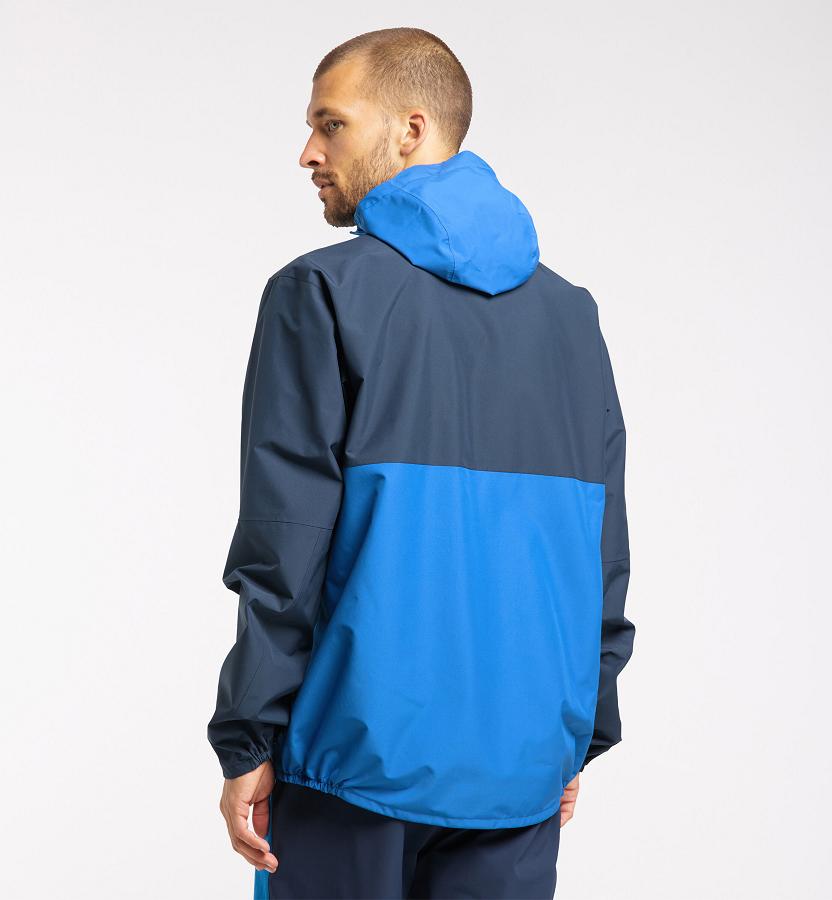 Haglöfs Mens Spira Waterproof Jacket Blue New Zealand 82650WSPK